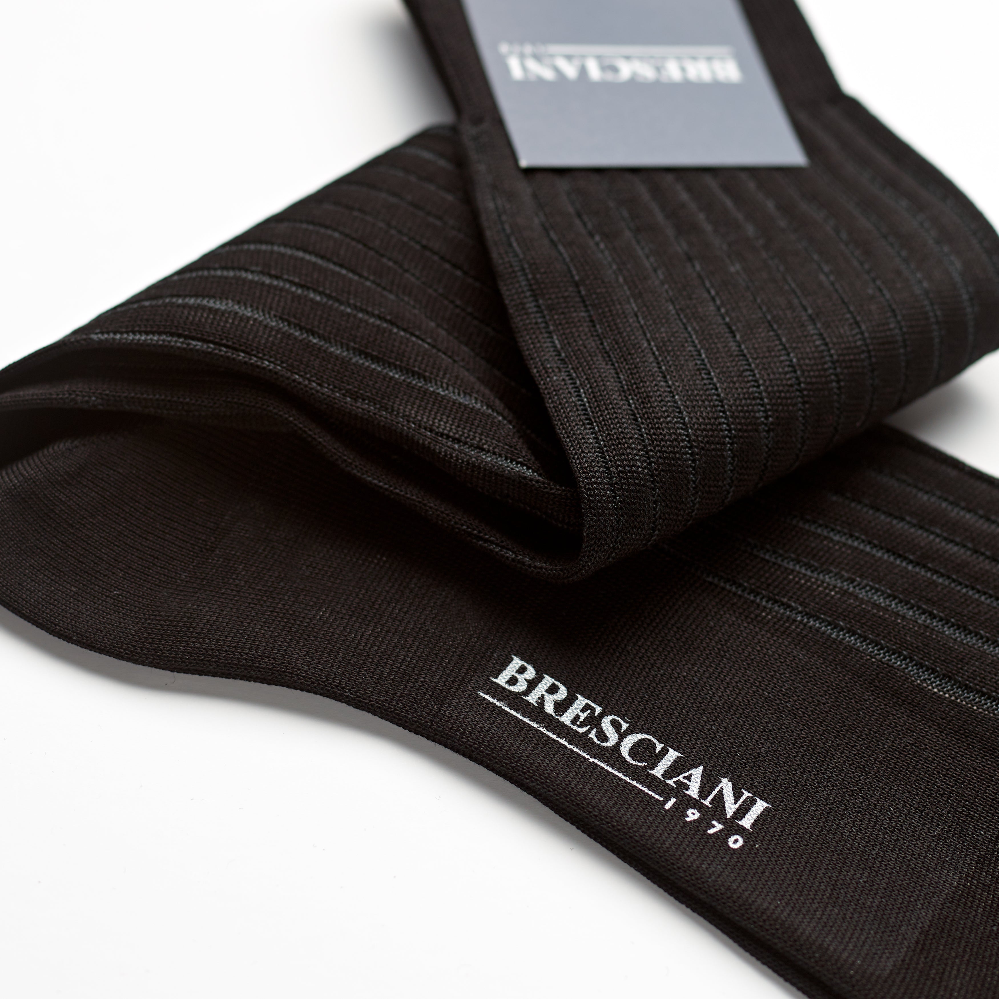 Bresciani Mens Short Sock: Black