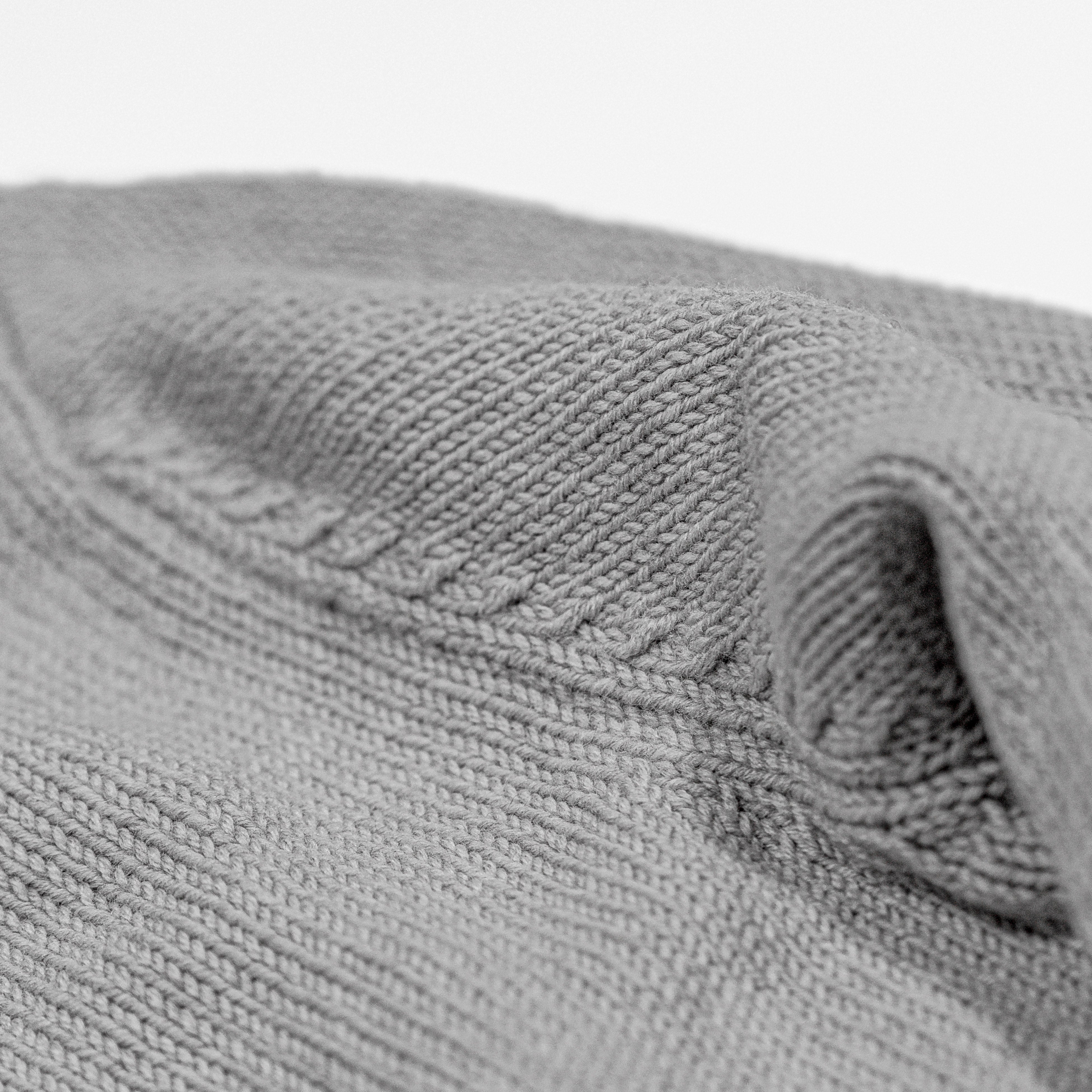 Racing Driver Knitted Roll Neck Jumper in Grey