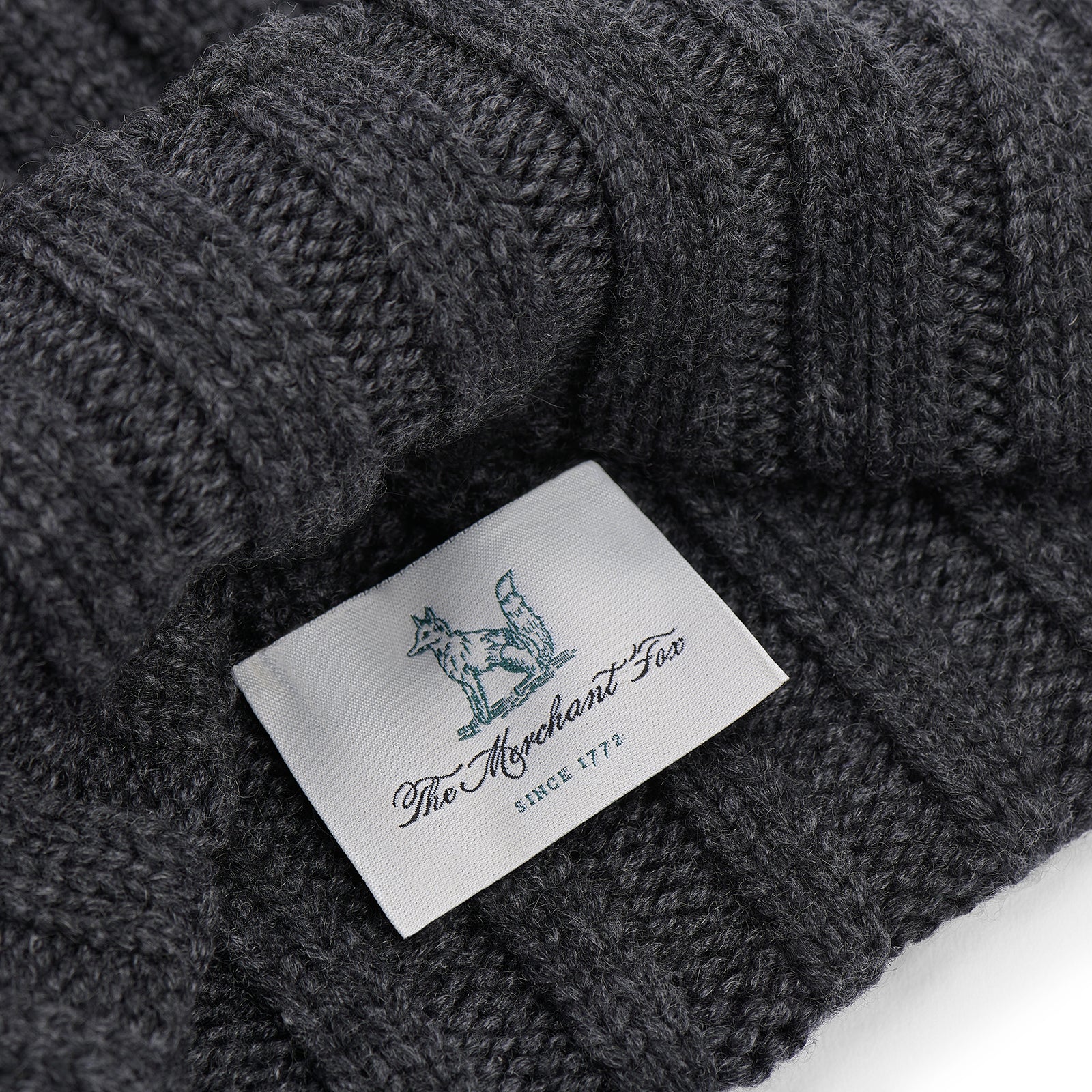 Stormcloud Cashmere Knitted Cap