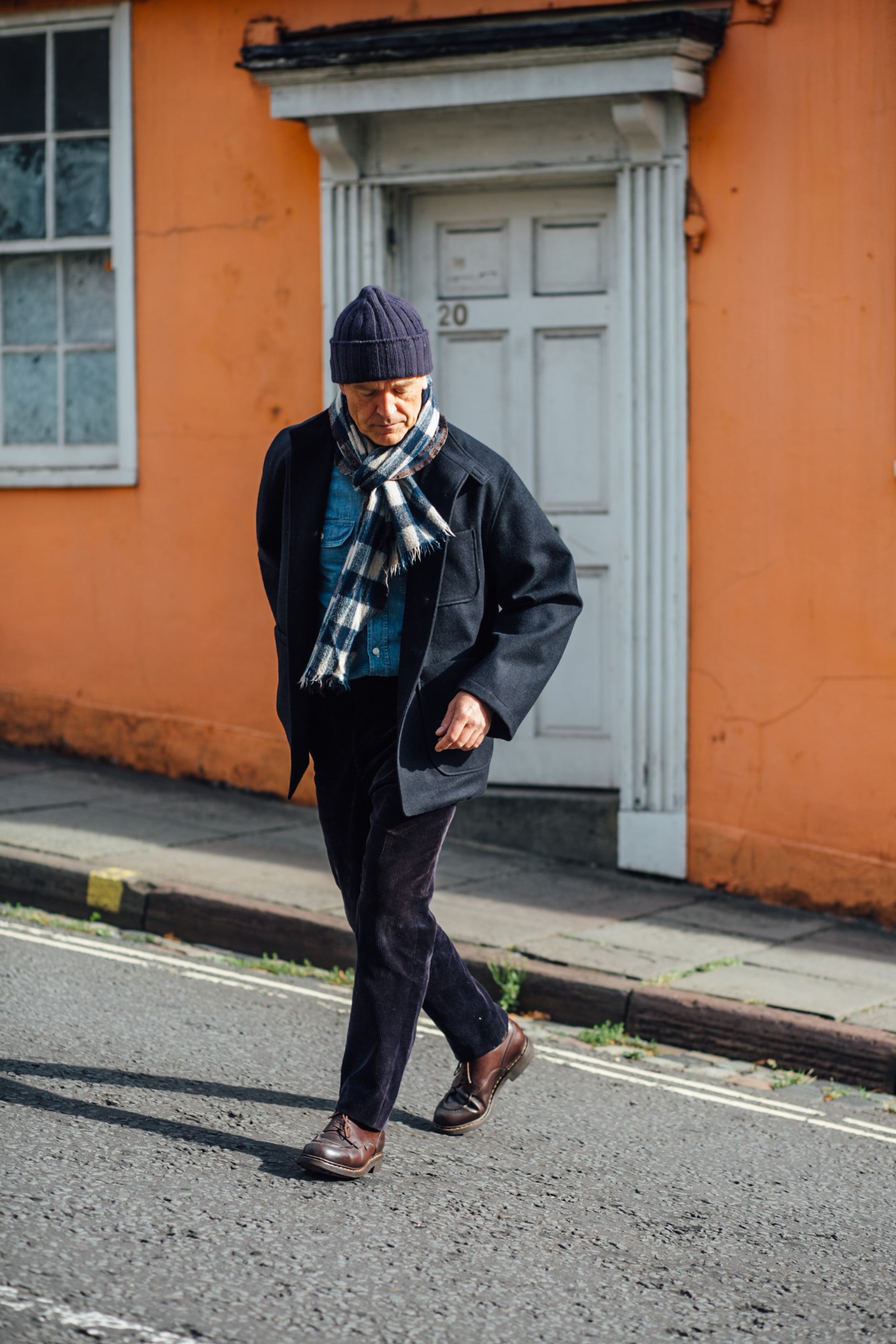 Fox Flannel Navy Borestière Jacket