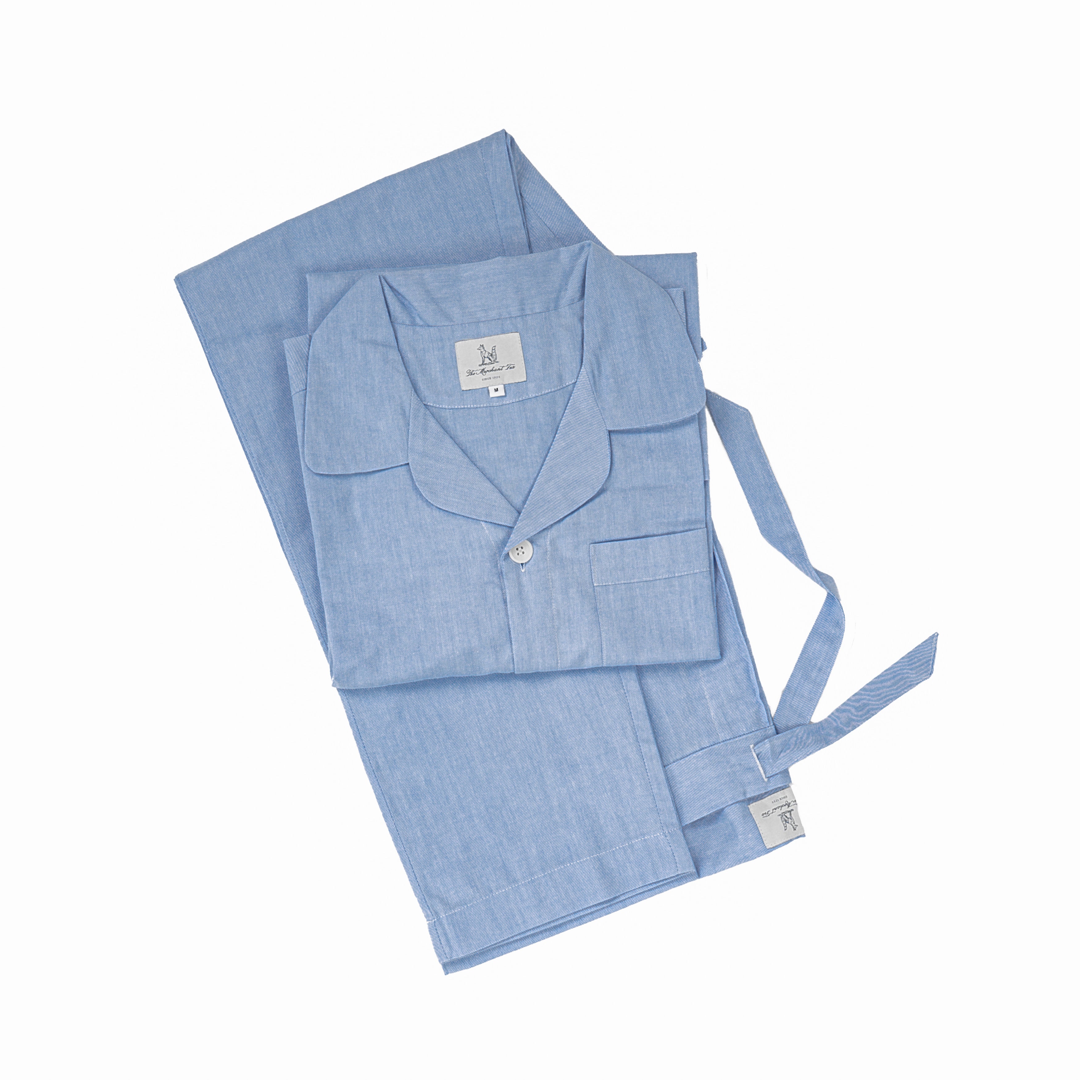 The Merchant Fox Pyjamas in Mid-Blue