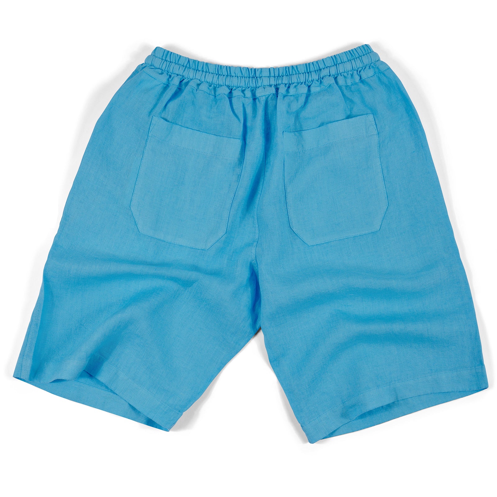 Fedeli Linen Bermuda Shorts in Windsurf Aqua