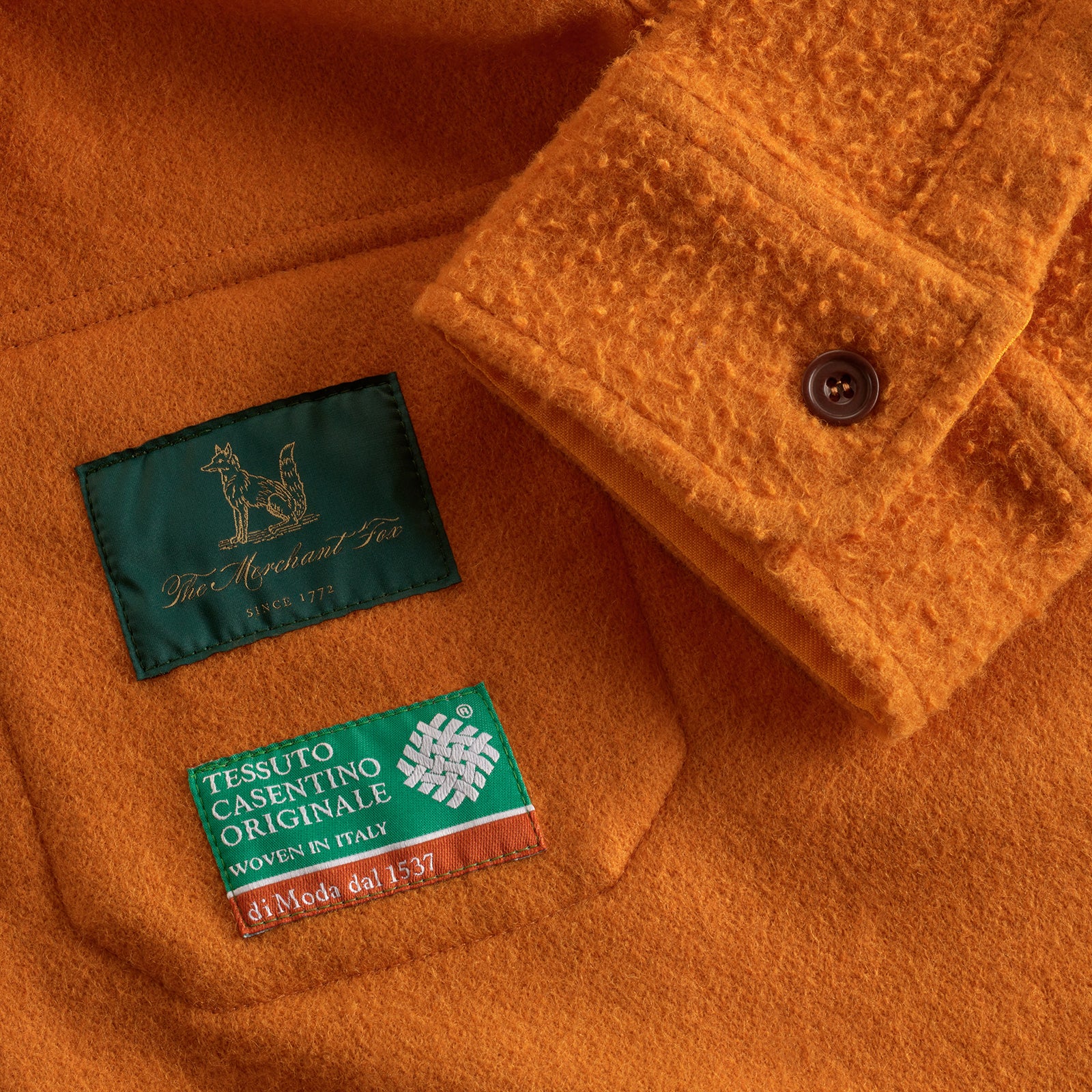Sienna Gold Casentino Wool Overshirt