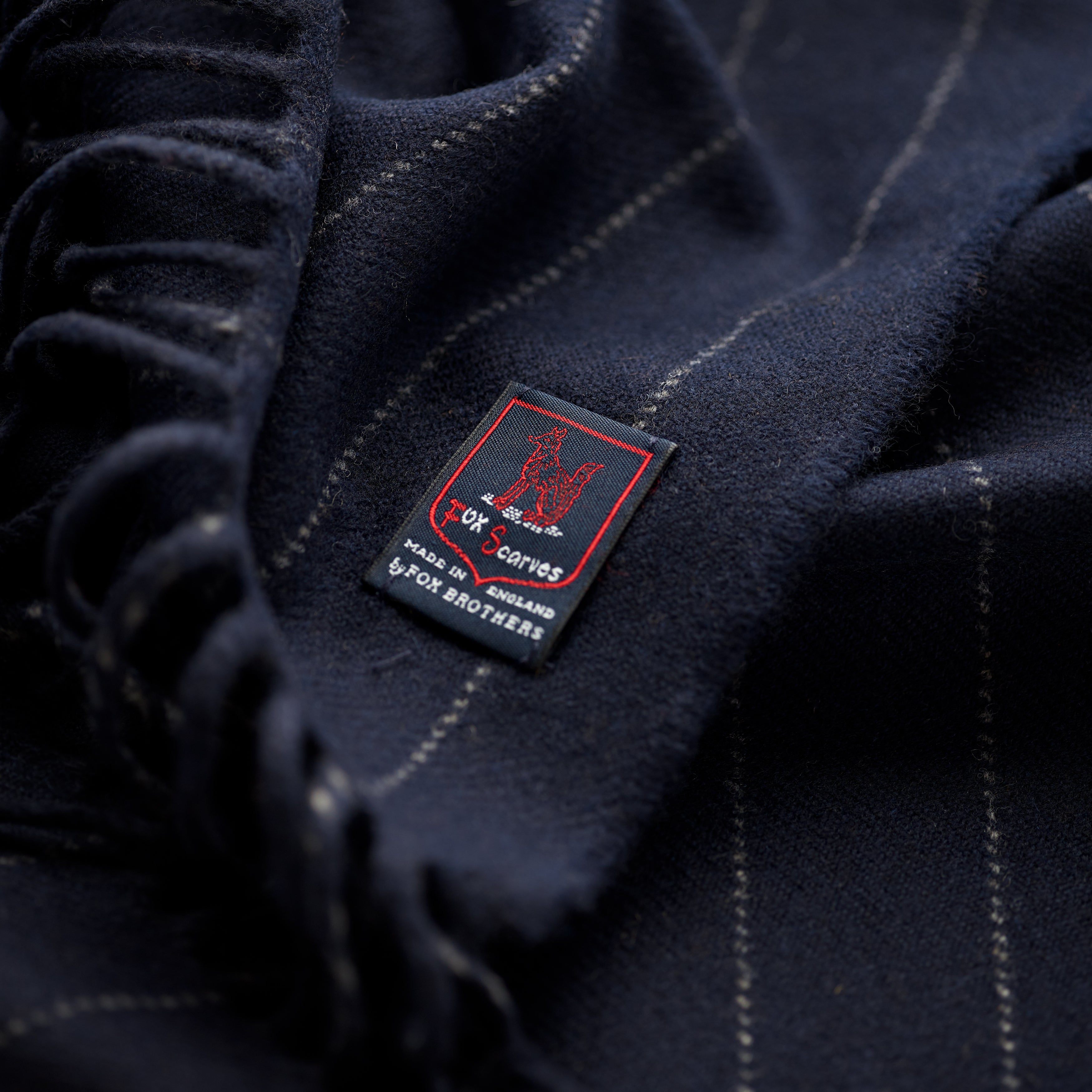 FoxBrothers-Luxury-51%-Cashmere-49%-Merino-Wool-Scarf-Navy-Pinstripe.