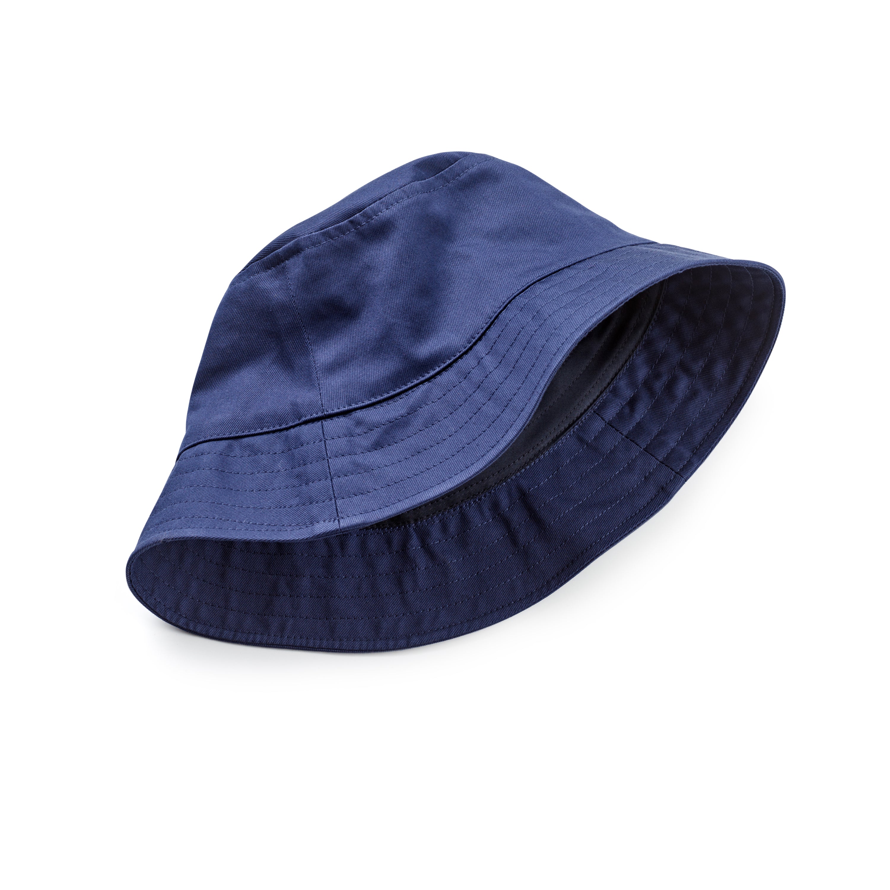 Fox Khaki Bucket Hat Crown in Navy