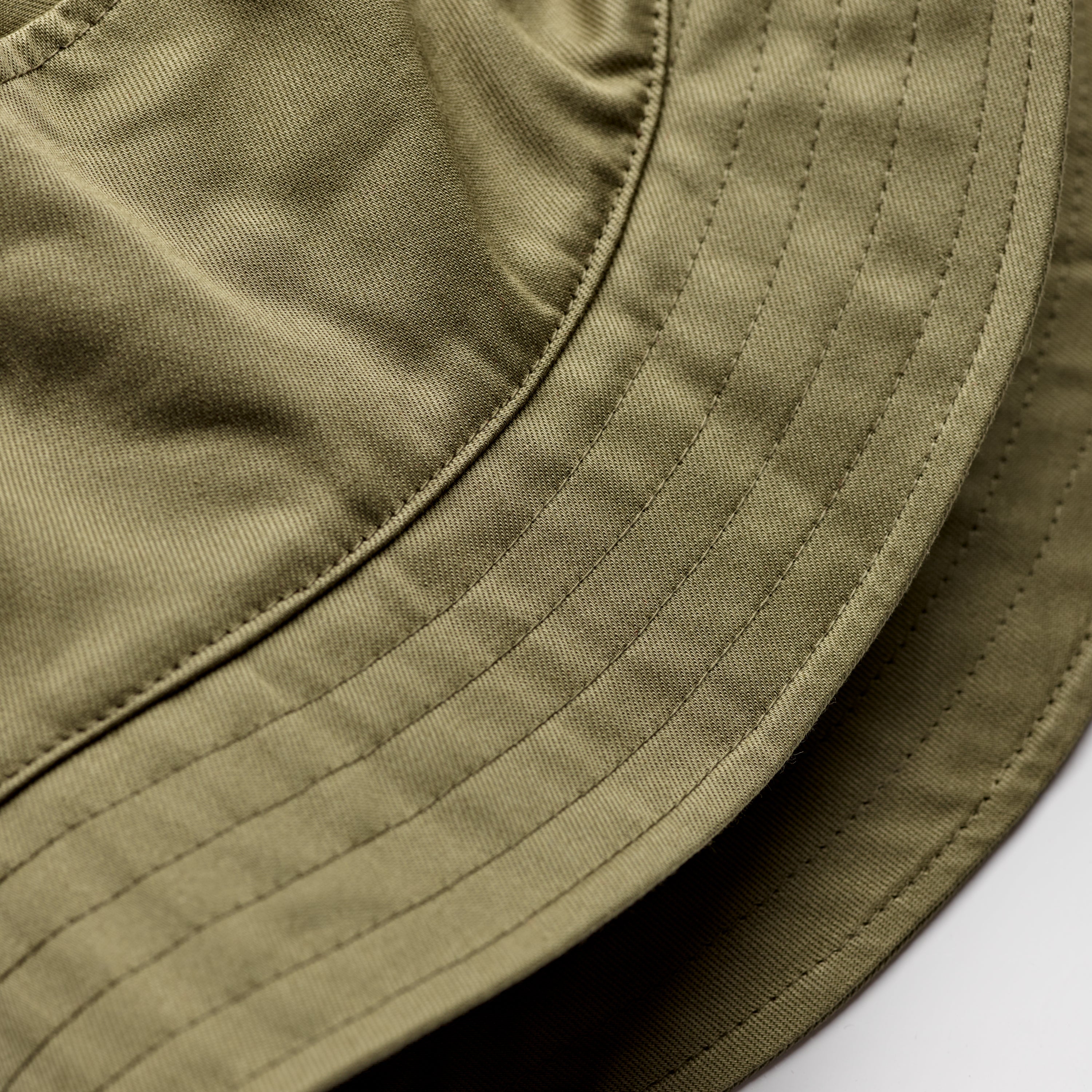 Fox Khaki Bucket Hat Brim in Olive Green