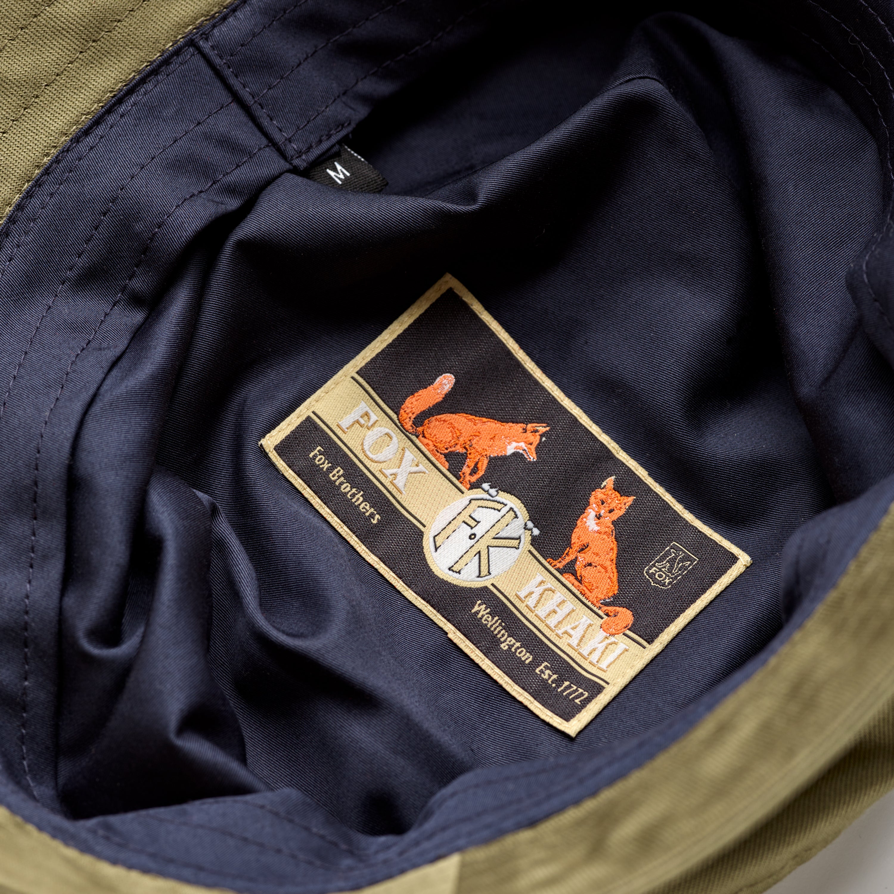 Fox Khaki Bucket Hat Liner in Olive Green