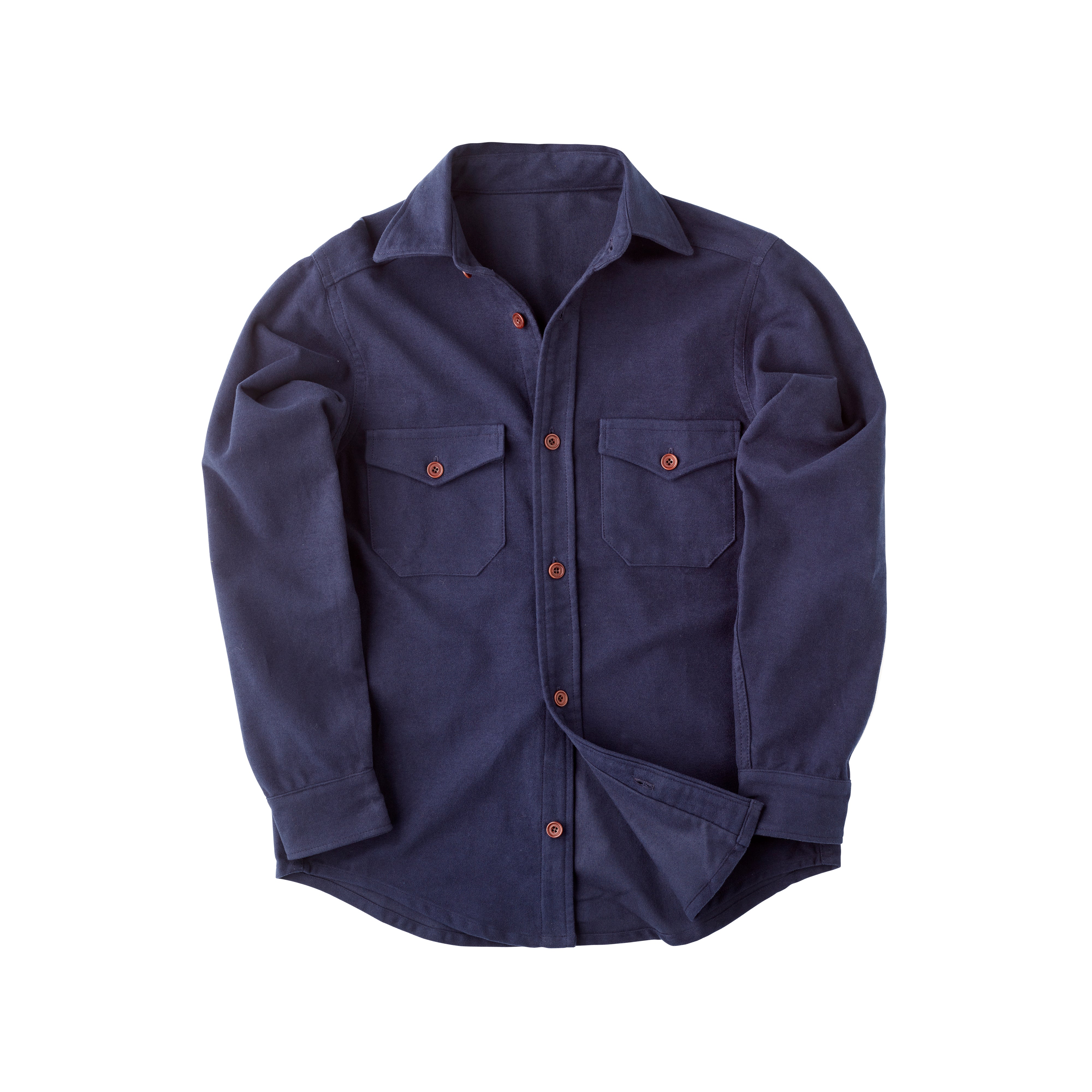 Navy Moleskin Shirt