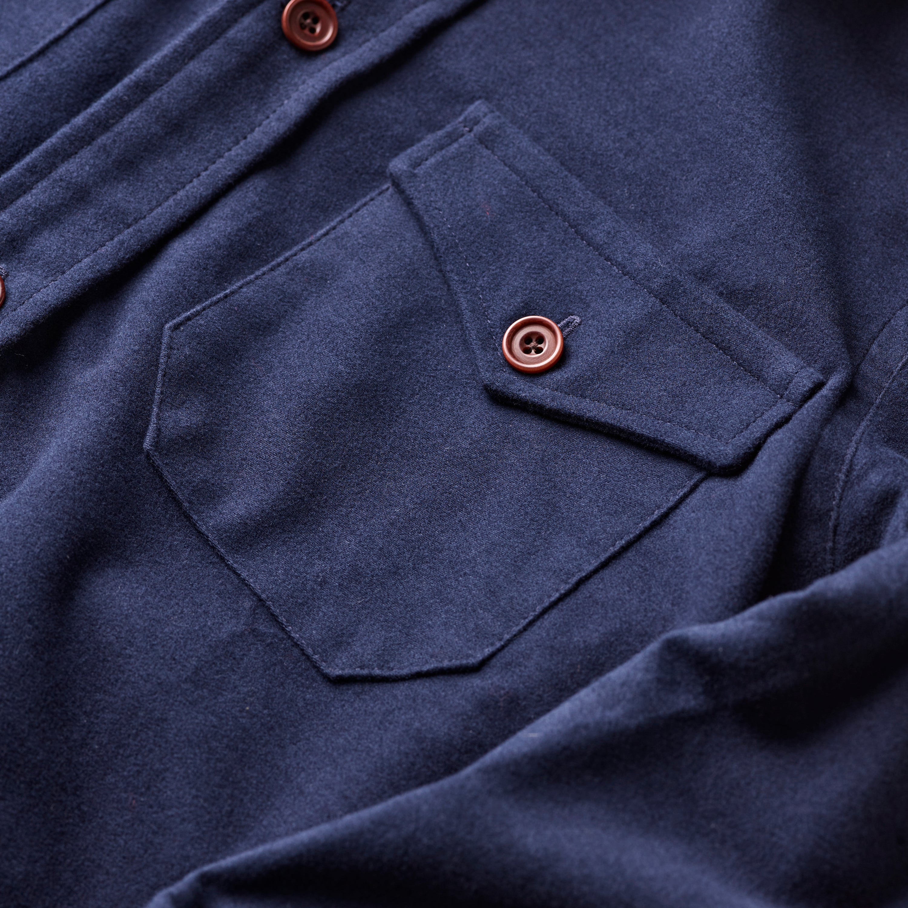 Navy Moleskin Shirt