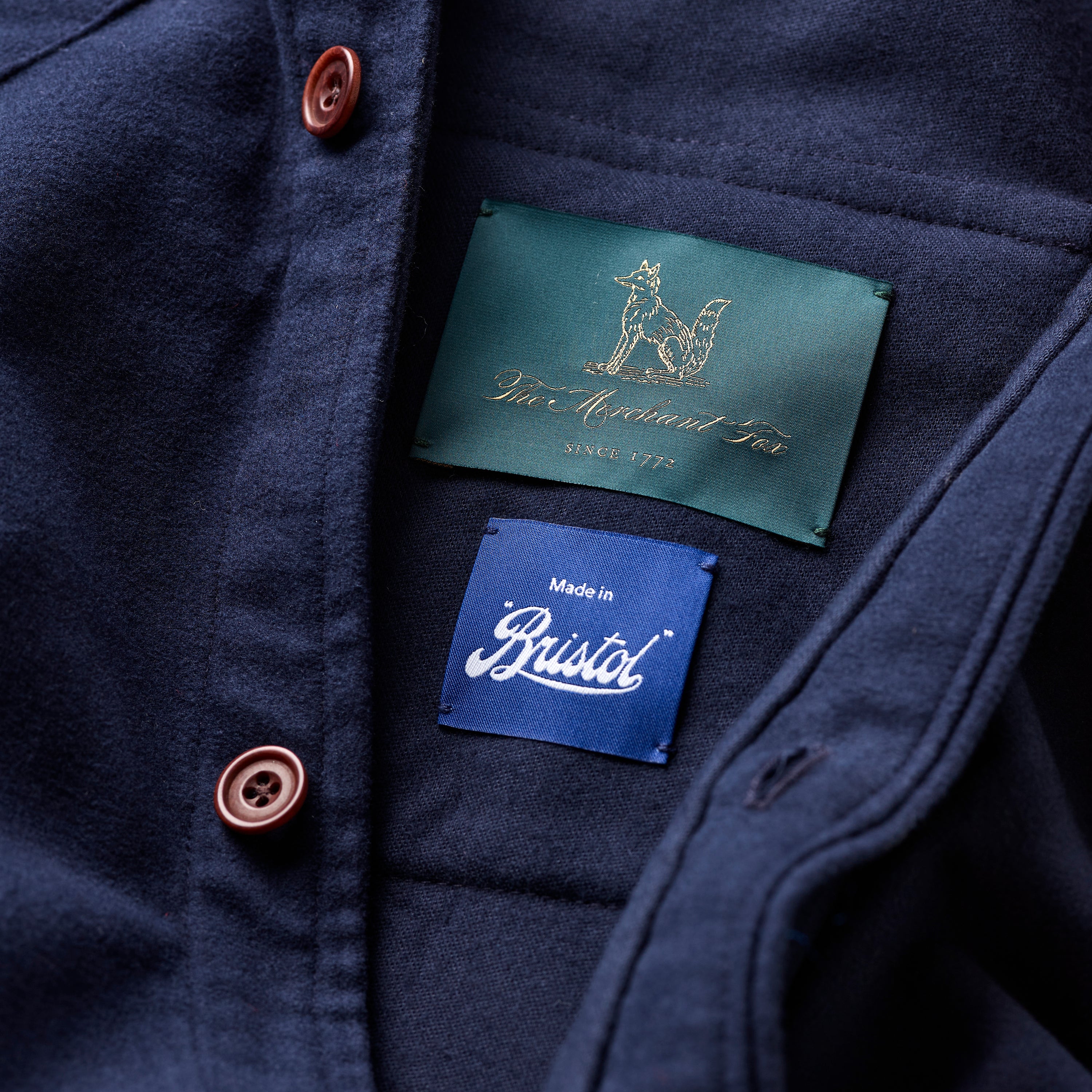 Navy Moleskin Shirt