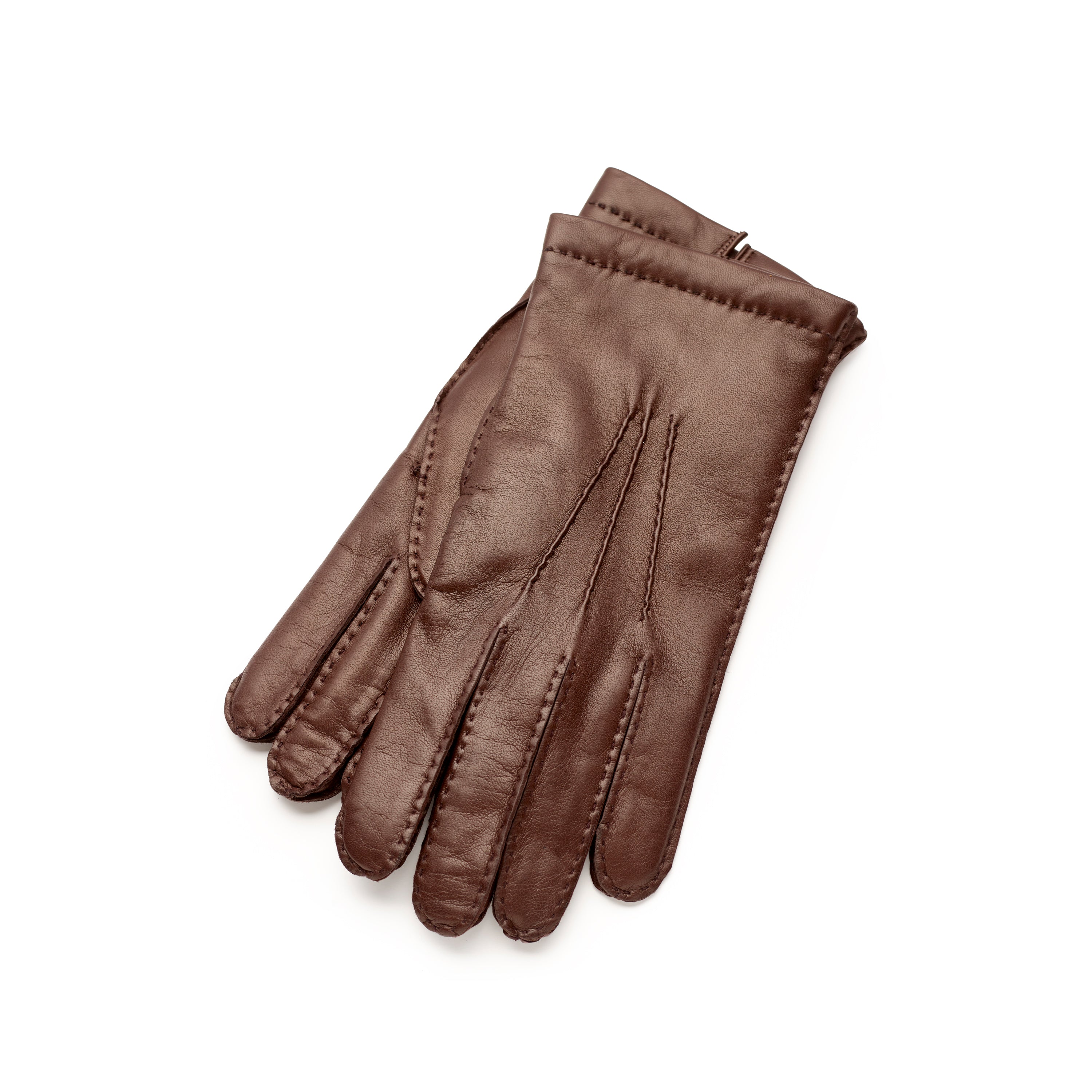 Fox Nappa Lambskin Leather Cashmere Lined Gloves